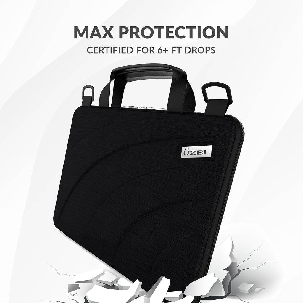 UZBL 13-14 Inch Always-on Chromebook Protective Hard Case with Adjustable Shoulder Strap and Carrying Handles (20 Pack)