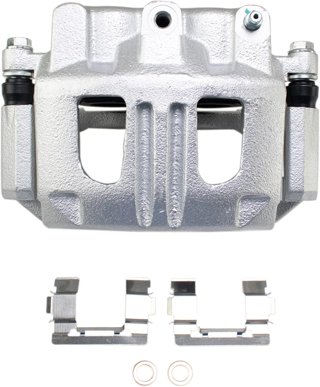 TRQ Performance Front Brake Pad and Rotor Set Ceramic Drilled Slotted Coated Vented Rotors Calipers Compatible with 2005-2006 Chevrolet Equinox 2006 Pontiac Torrent 2004-2007 Saturn Vue
