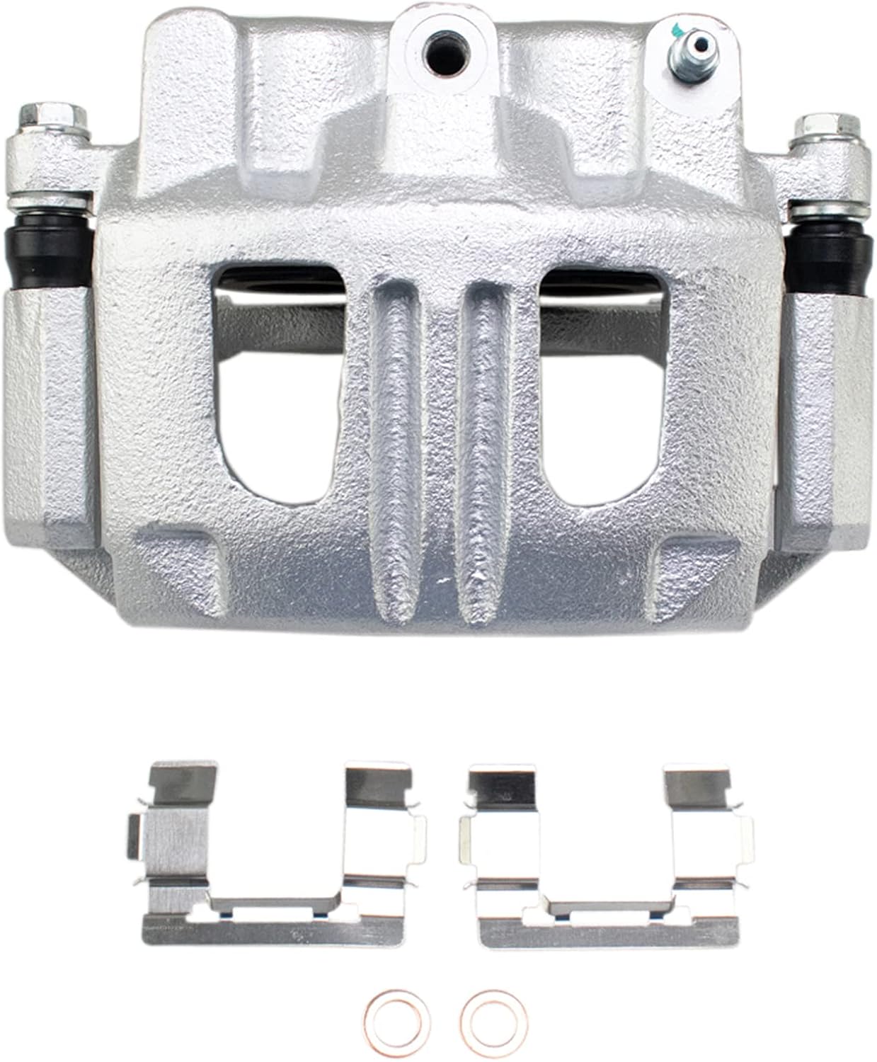 TRQ Performance Front Brake Pad and Rotor Set Ceramic Drilled Slotted Coated Vented Rotors Calipers Compatible with 2005-2006 Chevrolet Equinox 2006 Pontiac Torrent 2004-2007 Saturn Vue