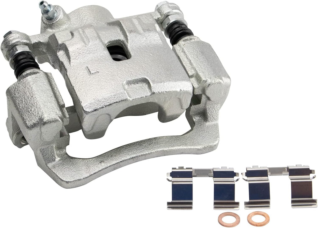 TRQ Rear Brake Pad and Rotor Set Ceramic Rotors Calipers Compatible with 2009-2013 Subaru Forester 2008-2014 Impreza