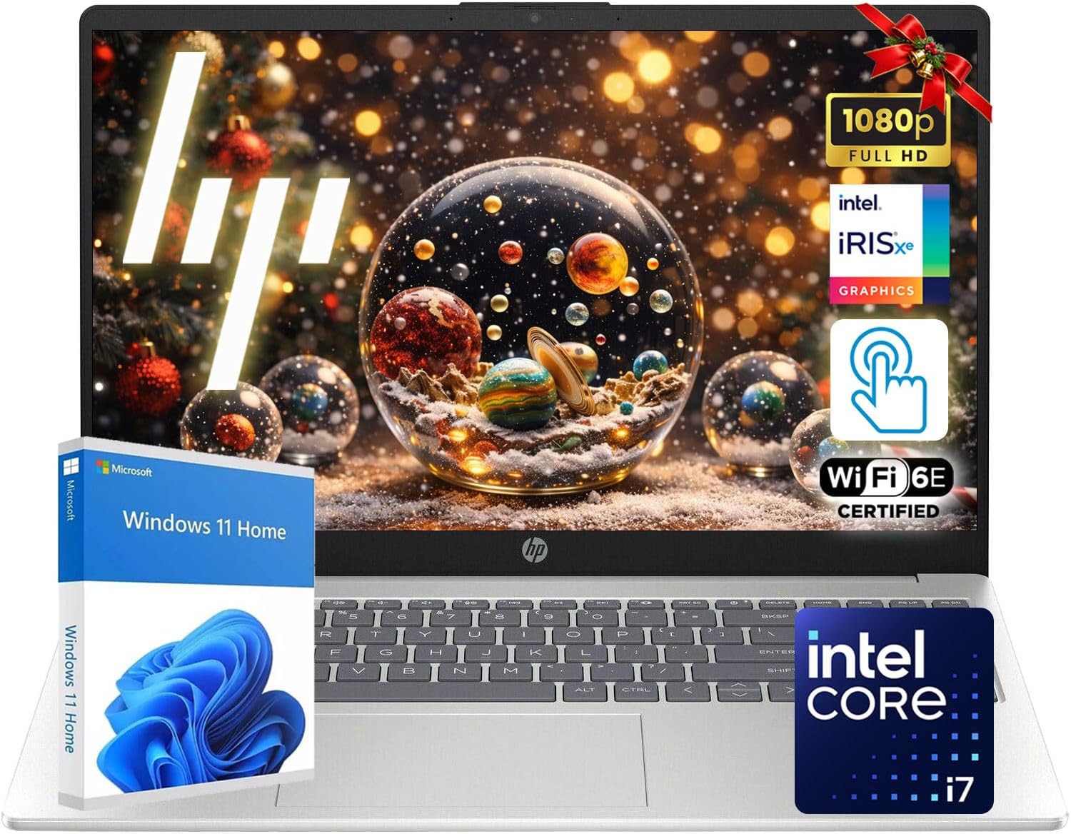 HP 15.6' FHD IPS Touchscreen Laptop | Intel Core i7 Processor | 32GB DDR4 RAM | 1TB PCIe SSD | Windows 11 | Wi-Fi 6E | Full-Size Keyboard with Numeric Keypad | Privacy Camera Shutter & Mic Mute