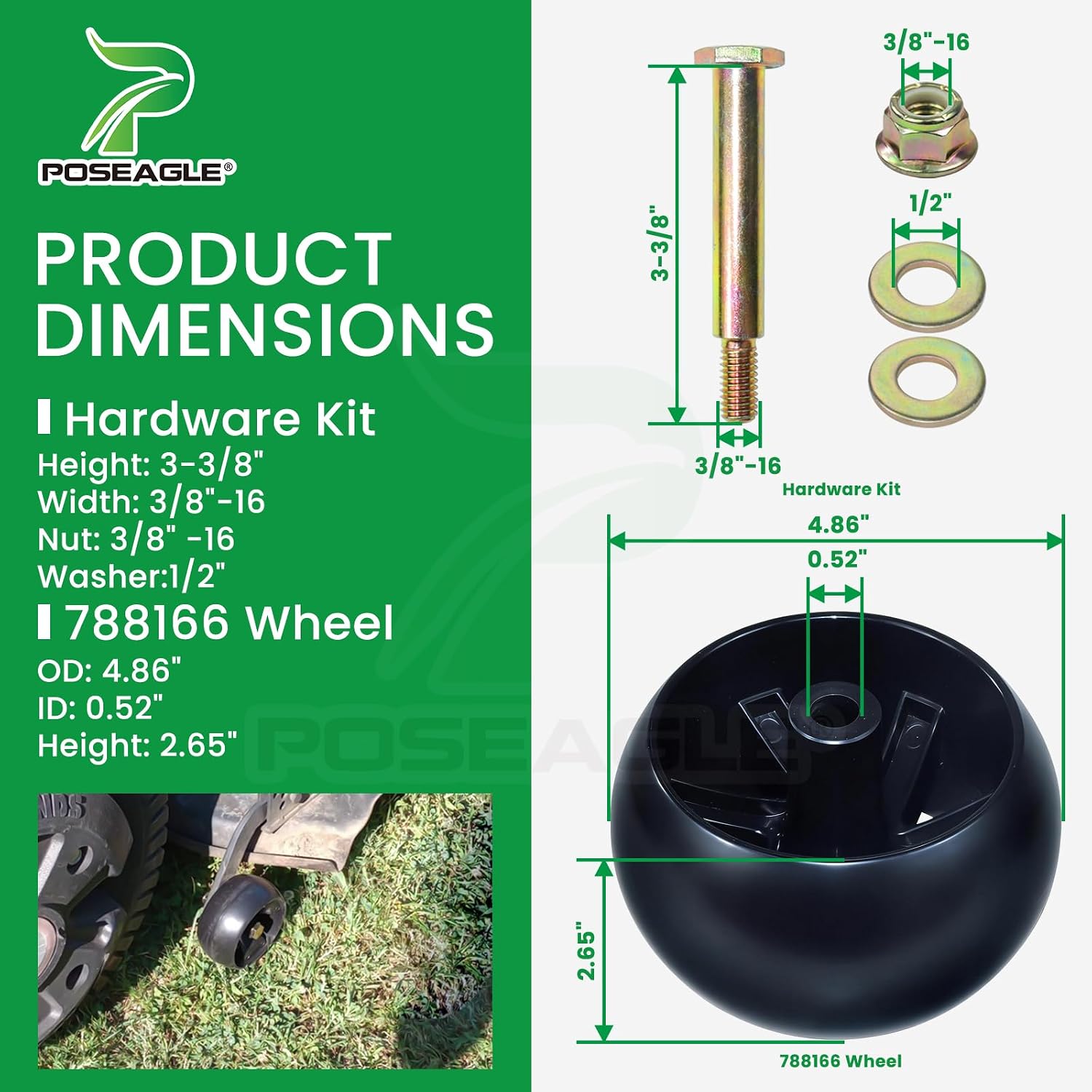 60 Inch Mower Deck Rebuild Kit for Hustler Raptor SD 934778 935916 935841 Includes 3 Pack 601804 Spindle Assembly with 604704 Spindle Pulley 788166 Wheel 793794 Blade 604711 Belt 5/8x154