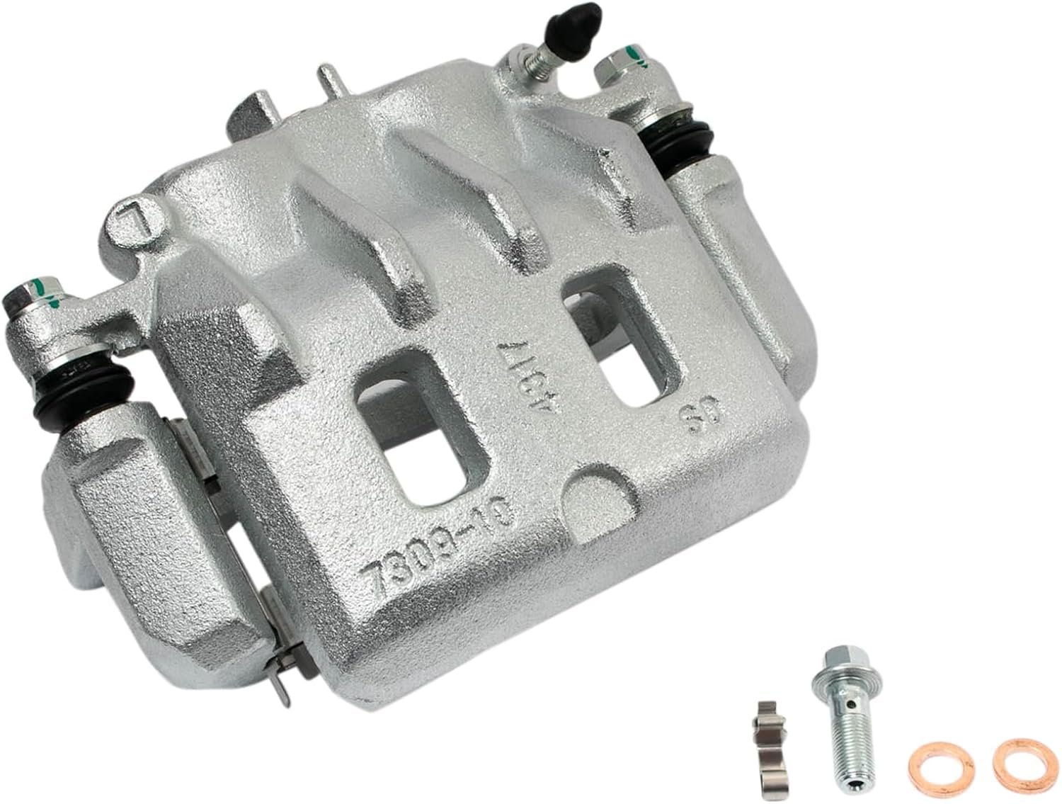 TRQ Performance Front Brake Pad and Rotor Set Ceramic Vented Coated Rotors Calipers Compatible with 2000 Subaru Outback