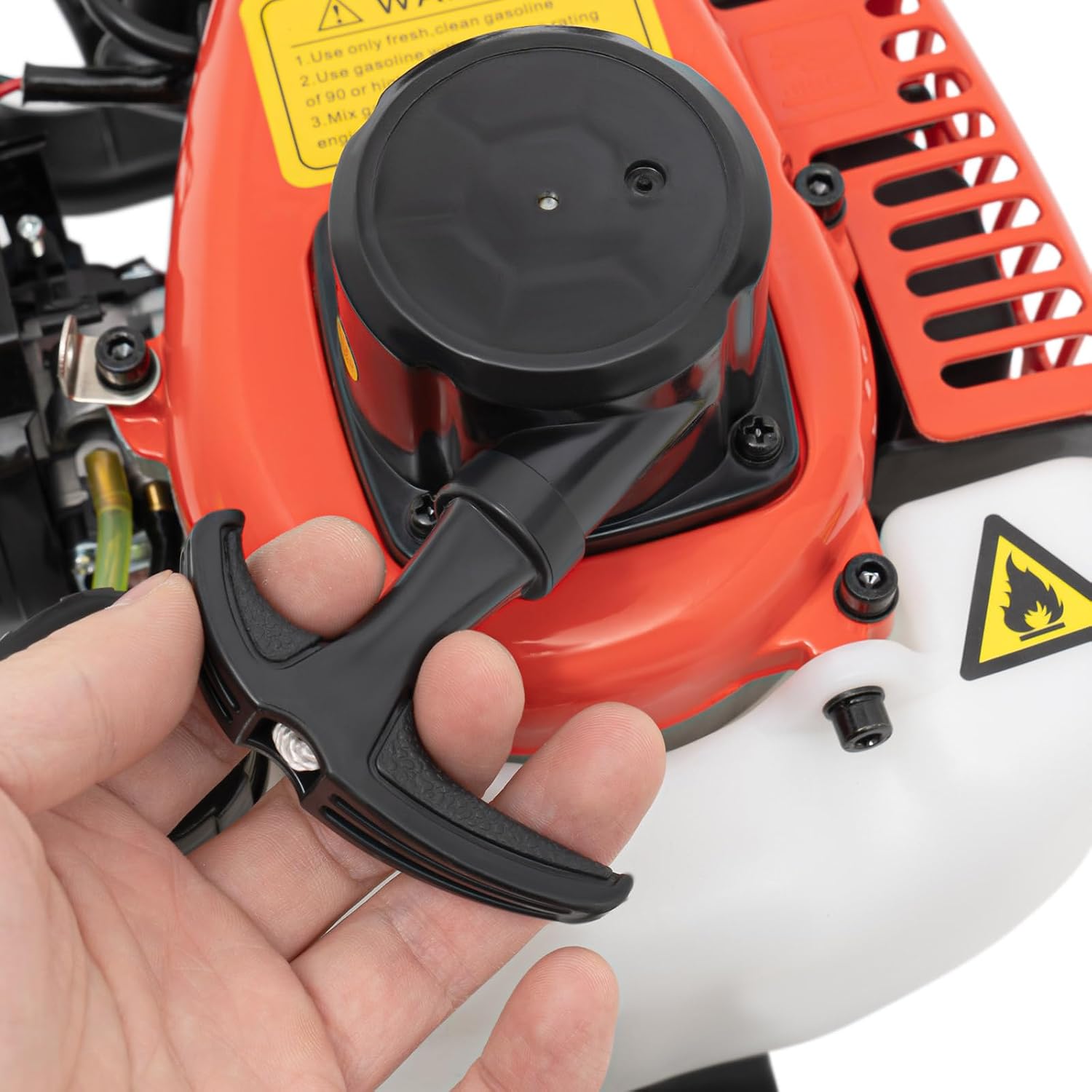 Gas Hedge Trimmer,22.5CC Dual Sided Blade Hedge Trimmer,Handheld,Lightweight,with Shock Absorbers Inside Glasses & Gloves, Recoil Gasoline Hedge Trimmer for Gardening Modeling, Greening Pruning