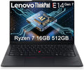 Lenovo ThinkPad E14 Gen 7 Business AI PC Laptop (14' FHD+, AMD Ryzen 7 250 (> Intel Ultra 7 155U), 16GB DDR5 RAM, 512GB SSD), Backlit KB, Fingerprint, 5MP Webcam, Ethernet, Wi-Fi, Win 11 Pro, 2026