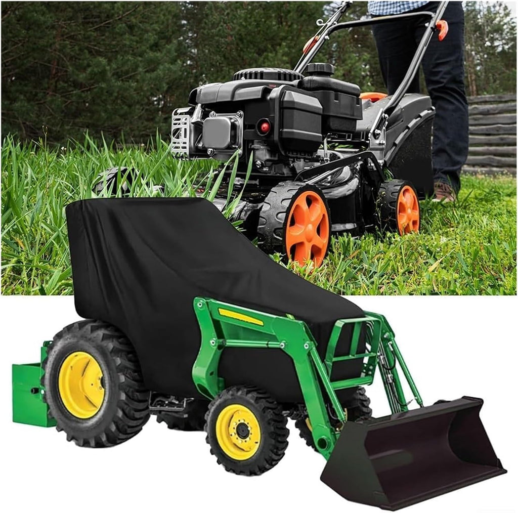 LIYUN Tractor Cover, Waterproof Compact Tractor Cover, 210T Sun, Rain, Dust, Snow Protection, Lawn Mower Cover, 79 X 128 X 259 Cm