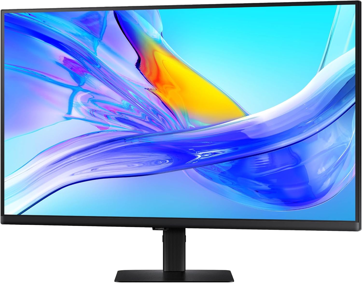 SAMSUNG 32-Inch ViewFinity S8 (S80UD) 4K UHD High Resolution Monitor with HDR10, USB-C, Height Adjustable Ergonomic Stand, Built-In KVM Switch, Advanced Eye Care, LS32D804UANXGO
