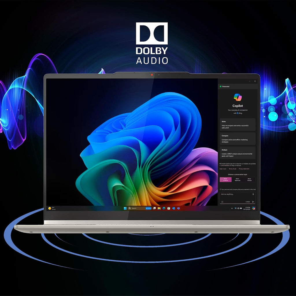 Lenovo Yoga 7 2-in-1 Laptop 14' WUXGA OLED Touch (100% DCI-P3, 600nits HDR) AMD 6-core Ryzen AI 5 340 (Up to 50 Tops) 16GB DDR5 512GB SSD for Creator Business Work Win11 ICP Hub