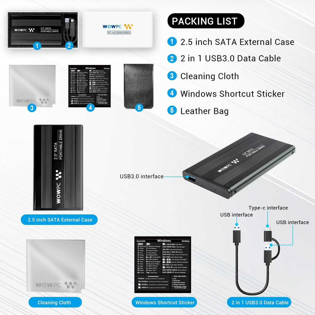 HP 17.3' Touchscreen Laptop | Intel 7-150U Processor (10-Core) | 64GB RAM | 1TB Storage (512GB PCIe SSD + 512GB External Hard Drive) | Backlit Keyboard | Wi-Fi 6 | Windows 11 Pro | w/WOWPC Bundle