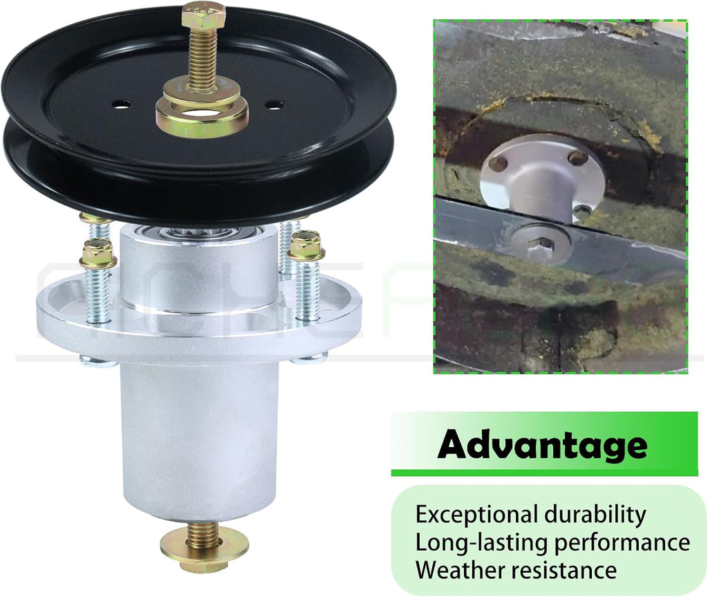 3 Pack 601804 Spindle Assembly with 604704 Spindle Pulley 604711 Belt (5/8x154) Replaces 607418 Spindle Assembly for Huster Raptor SD 60, Raptor 60, SD 60, Hustler XD 60, 932541 Decks