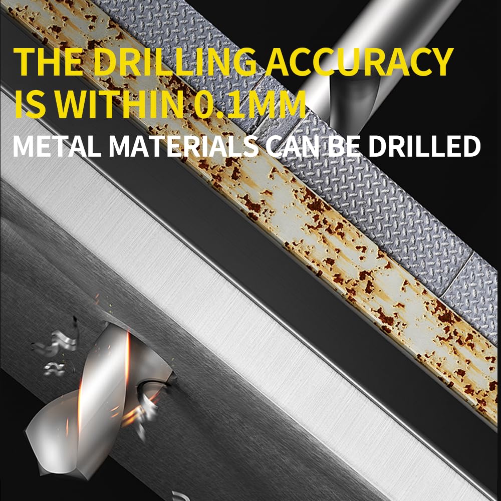 Drill Bits Sharpener, 3-20mm Grinding Machine, Lip Relief Angle & 95°-135° Point Angle Adjustable Drill Bit Re-Sharpener, Portable Sharpening Machine with 18 Collets, MR-20G