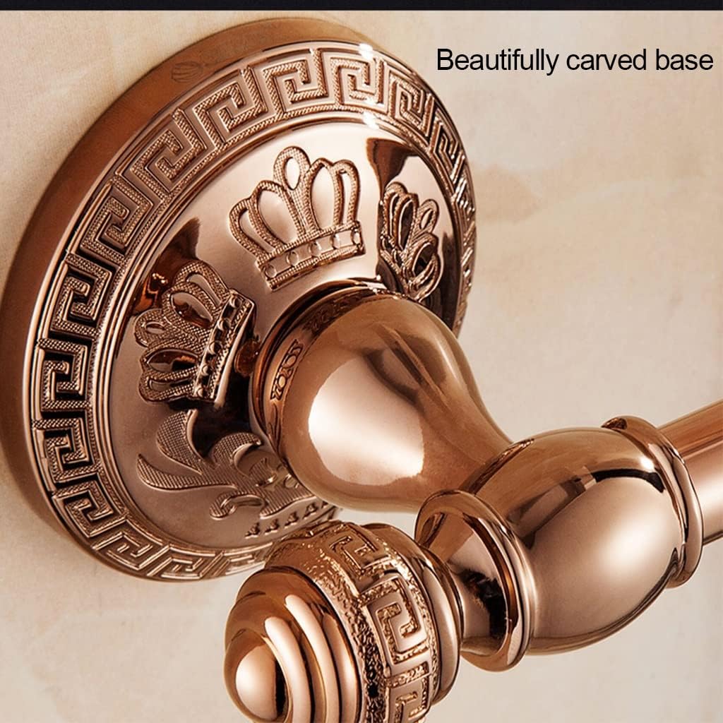 ICOBES Hand Towel Bar Rack, Bathroom Towel Holder, Rose Gold Bathroom, Bathroom Hotel/Home Bathroom Storage Towel Rack, Towel Rail, Bathroom Shelf/Double Pole Bathroom (Color : Single Pole)