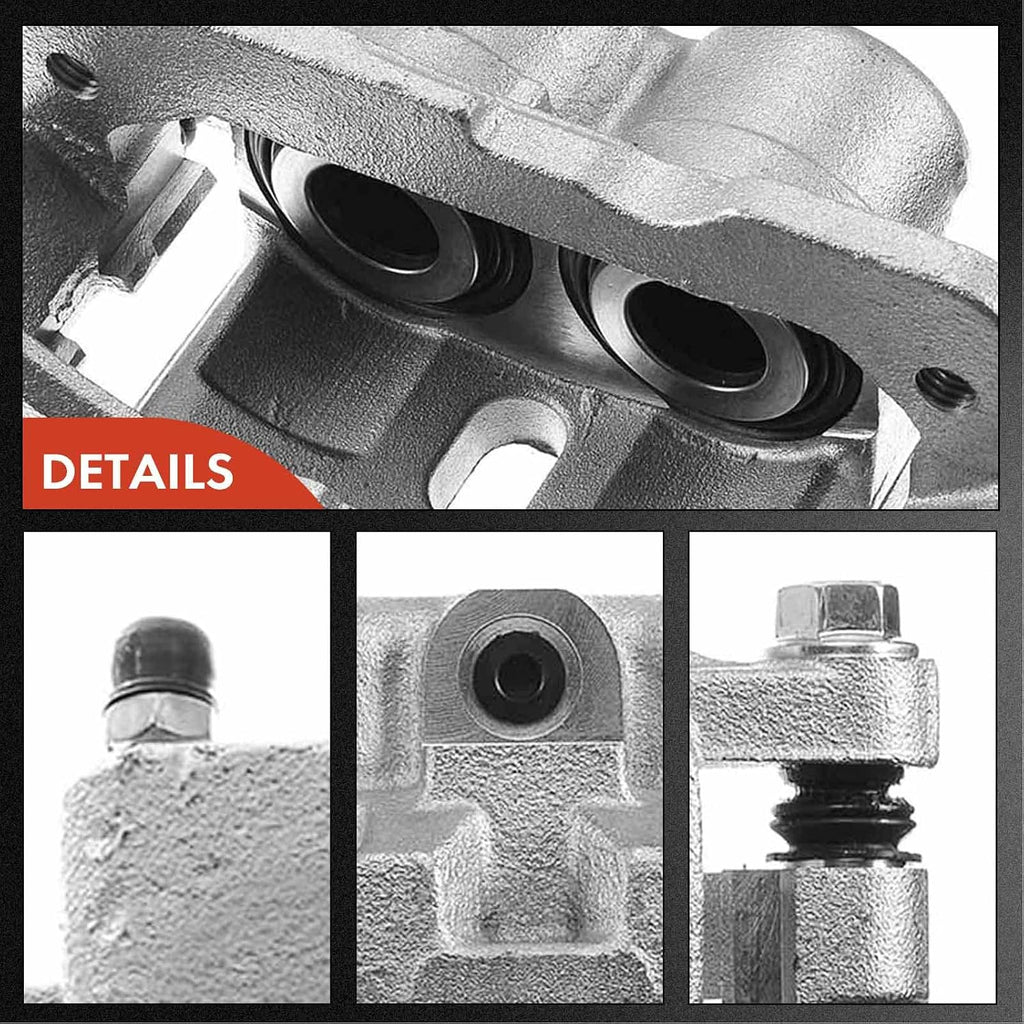 A-Premium Rear Disc Brake Kit with Calipers Compatible with Chevrolet Silverado 2500, Silverado 2500 HD, Suburban 2500 & GMC Sierra 1500 HD, Sierra 1500 HD Classic, Sierra 2500 HD & Hummer H2 8-PC Set