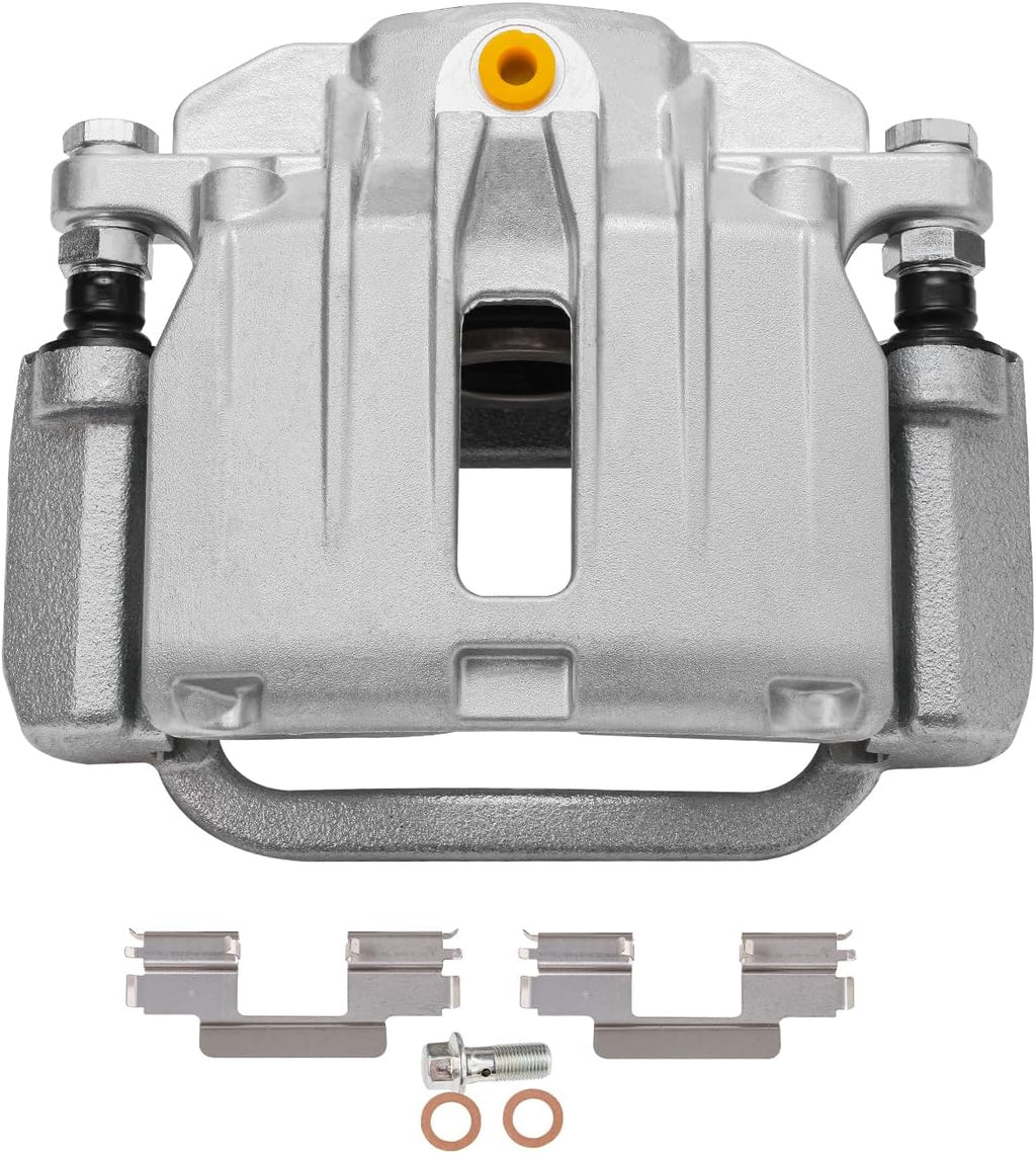 Detroit Axle - Rear 2pc Brake Calipers for 2003-2006 Chevy Silverado 1500 GMC Sierra 1500 Cadillac DeVille DTS, 2 Disc Brake Calipers with Bracket Replacement