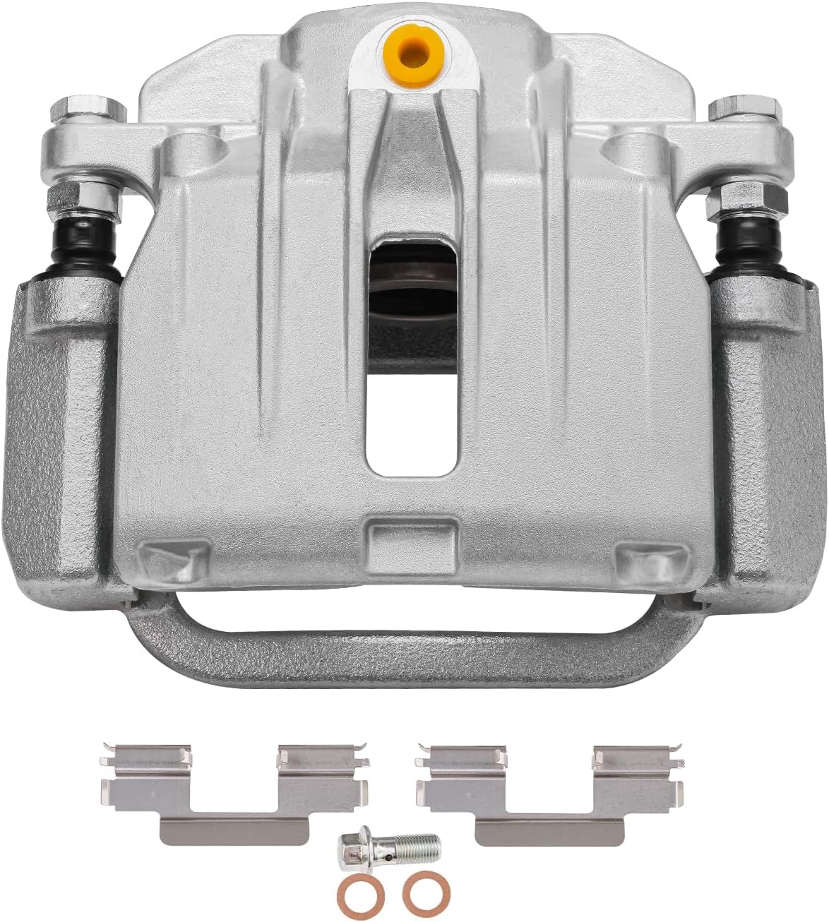 Detroit Axle - Rear 2pc Brake Calipers for 2003-2006 Chevy Silverado 1500 GMC Sierra 1500 Cadillac DeVille DTS, 2 Disc Brake Calipers with Bracket Replacement