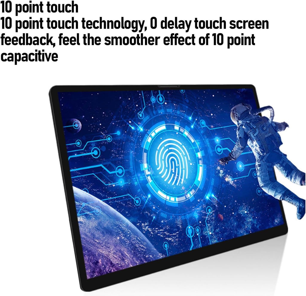 Asixxsix Portable Monitor 11.6 Inch, 2.5K FHD Touchscreen 120HZ, USB HDMI Type C mini HD, 3.5mm Headphone Jack, Lightweight Second Monitor with Stand, for Laptop PC, Plug & Play