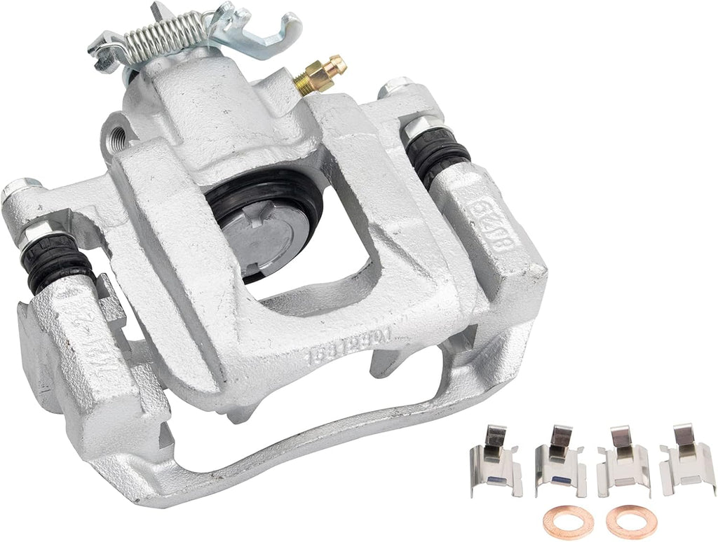 TRQ Rear Brake Pad and Rotor Set Caliper Ceramic Solid Compatible with 2012-2016 Chrysler Town & Country 2012-2016 Dodge Grand Caravan 2012-2015 Ram C/V 2013-2014 Volkswagen Routan