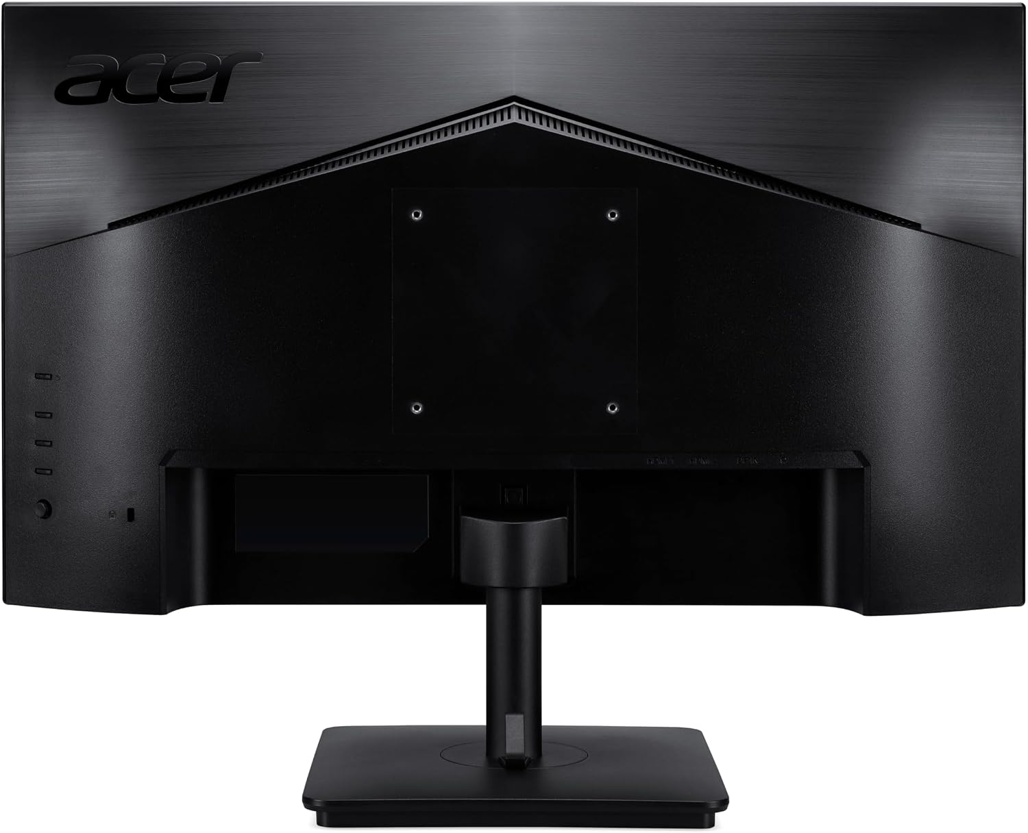 acer 27' FHD IPS Monitor with 4ms Response Time, Anti Glare, VESA Mount (100mm), HDMI, VGA & Dockztorm USB Port Expander, Black Color