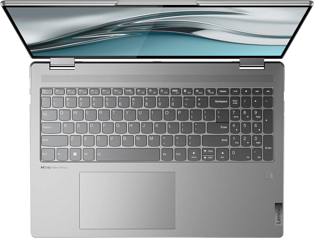 Lenovo Yoga 7i 16' WUXGA 2 in 1 Touchscreen Laptop, Intel i5-1335U 10-Core Processor, 16GB RAM 1TB SSD, Fingerprint Reader, Backlit Keyboard, Webcam, Bluetooth, Windows 11 Home, Grey