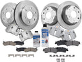 Detroit Axle - 14pc Brake Kit for Silverado Sierra 1500 Yukon Tahoe Front Rear Brake Rotors Brake Pads Brake Calipers Replacement : 12 inch Front Rotor & 12.78 inch Rear Rotor