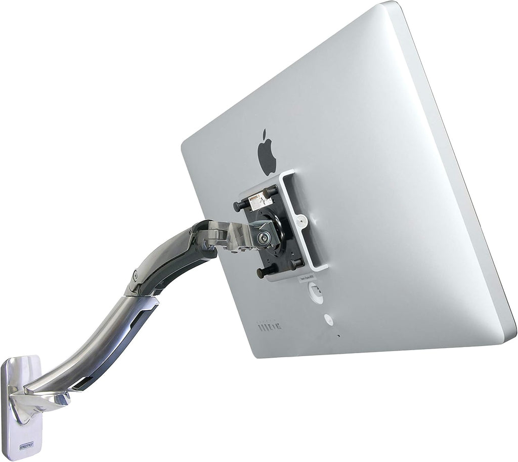 Ergotron – MX Single Monitor Arm, VESA Wall Mount – for Monitors Up to 42 Inches, 14 to 30 lbs – Polished Aluminum