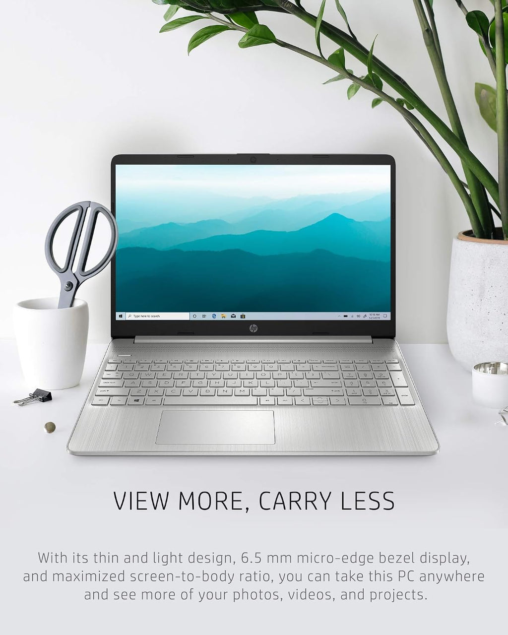 HP 14 Laptop, AMD Ryzen 5 5500U, 8 GB RAM, 256 GB SSD Storage, 14-inch Full HD Display, Windows 11 Home, Thin & Portable, Micro-Edge & Anti-Glare Screen, Long Battery Life (14-fq1025nr, 2021)