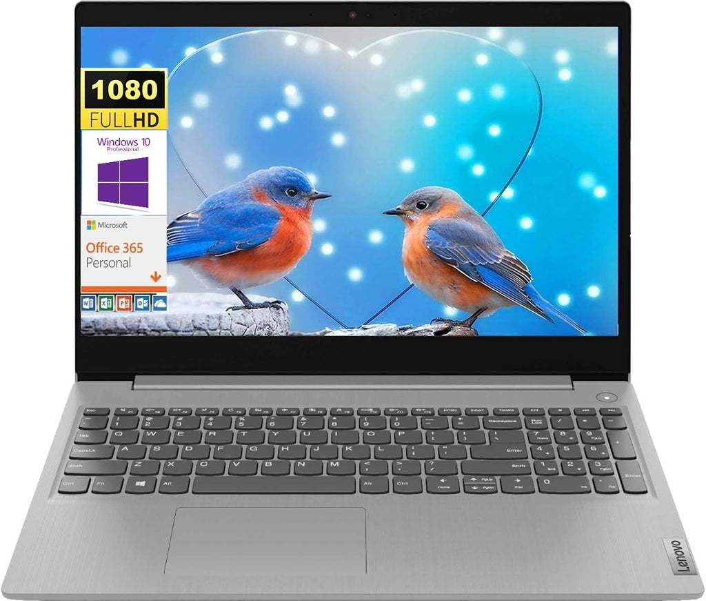 Lenovo Ideapad 3 15.6' FHD Display Laptop with Microsoft 365, 15.6' FHD Display, AMD Ryzen 3 3250U Processor, 32GB DDR4 RAM 1TB SSD, WiFi 5, Bluetooth, Webcam, HDMI, Grey, Windows 10 Pro