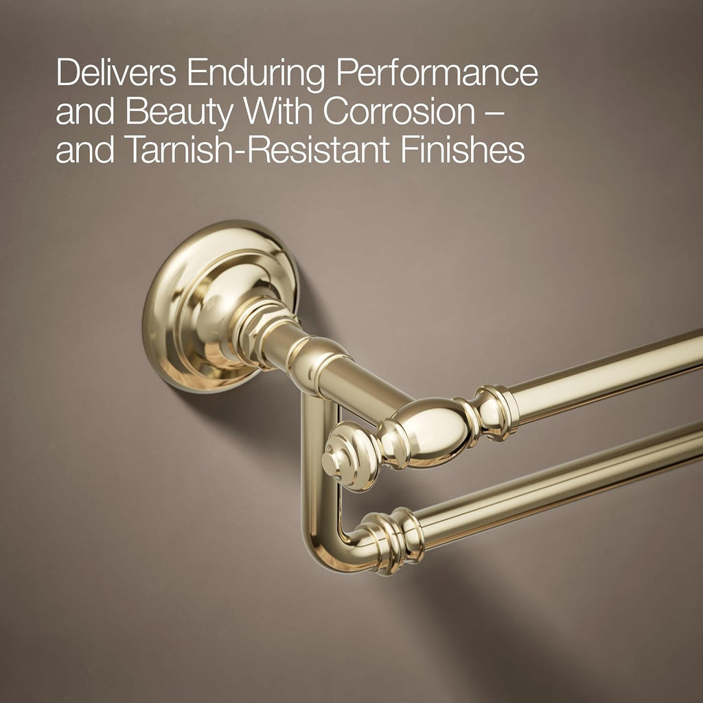 Kohler 72570-AF Artifacts® 24' Double Towel bar, Vibrant French Gold
