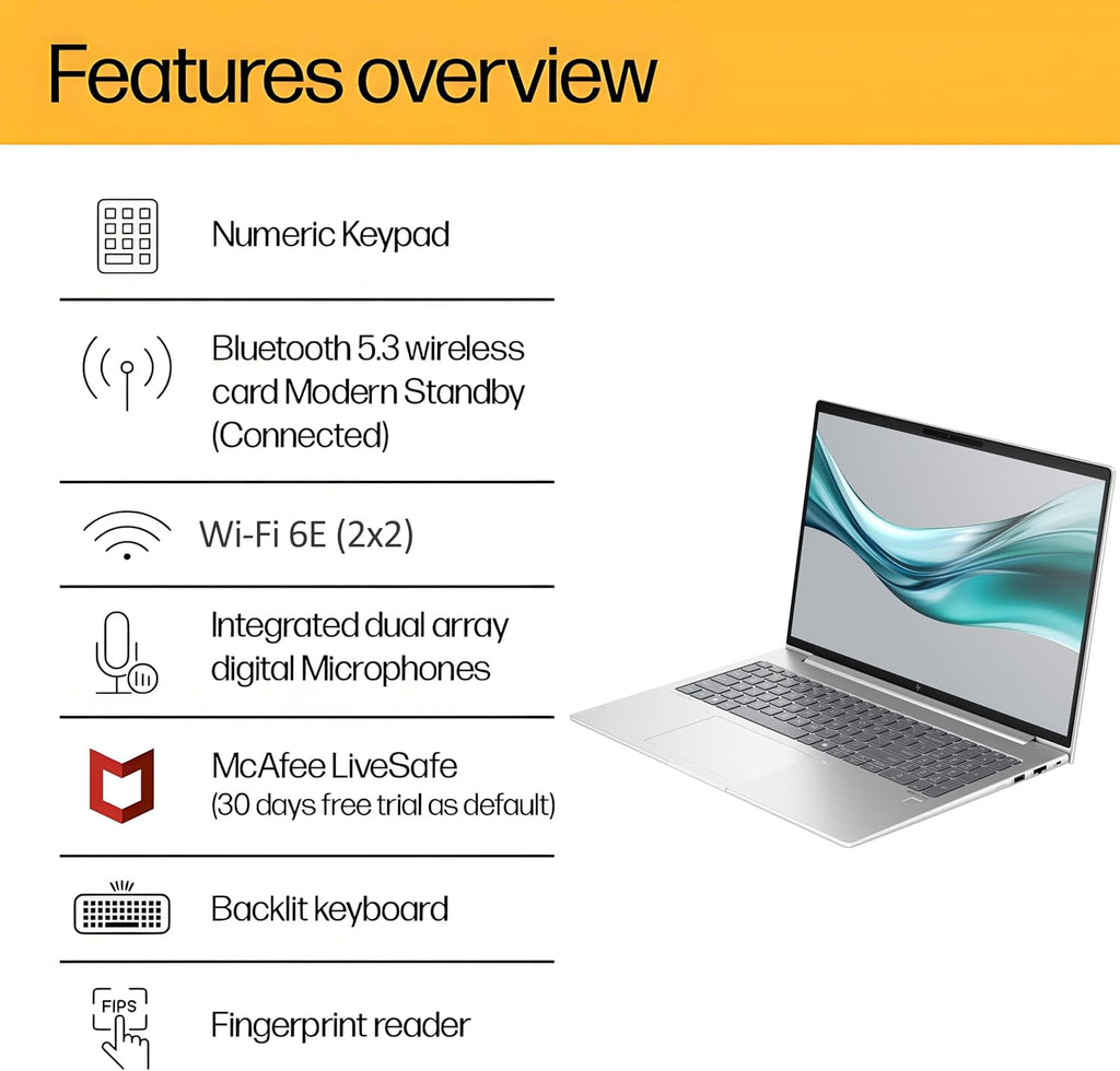 HP Elitebook 665 G11 16' FHD+ Business Laptop Computer, Octa-Core AMD Ryzen 7 7735U (Beat i7-1270P), 16GB DDR5 RAM, 1TB PCIe SSD, WiFi 6E, Backlit KB, Fingerprint Reader, Windows 11 Pro