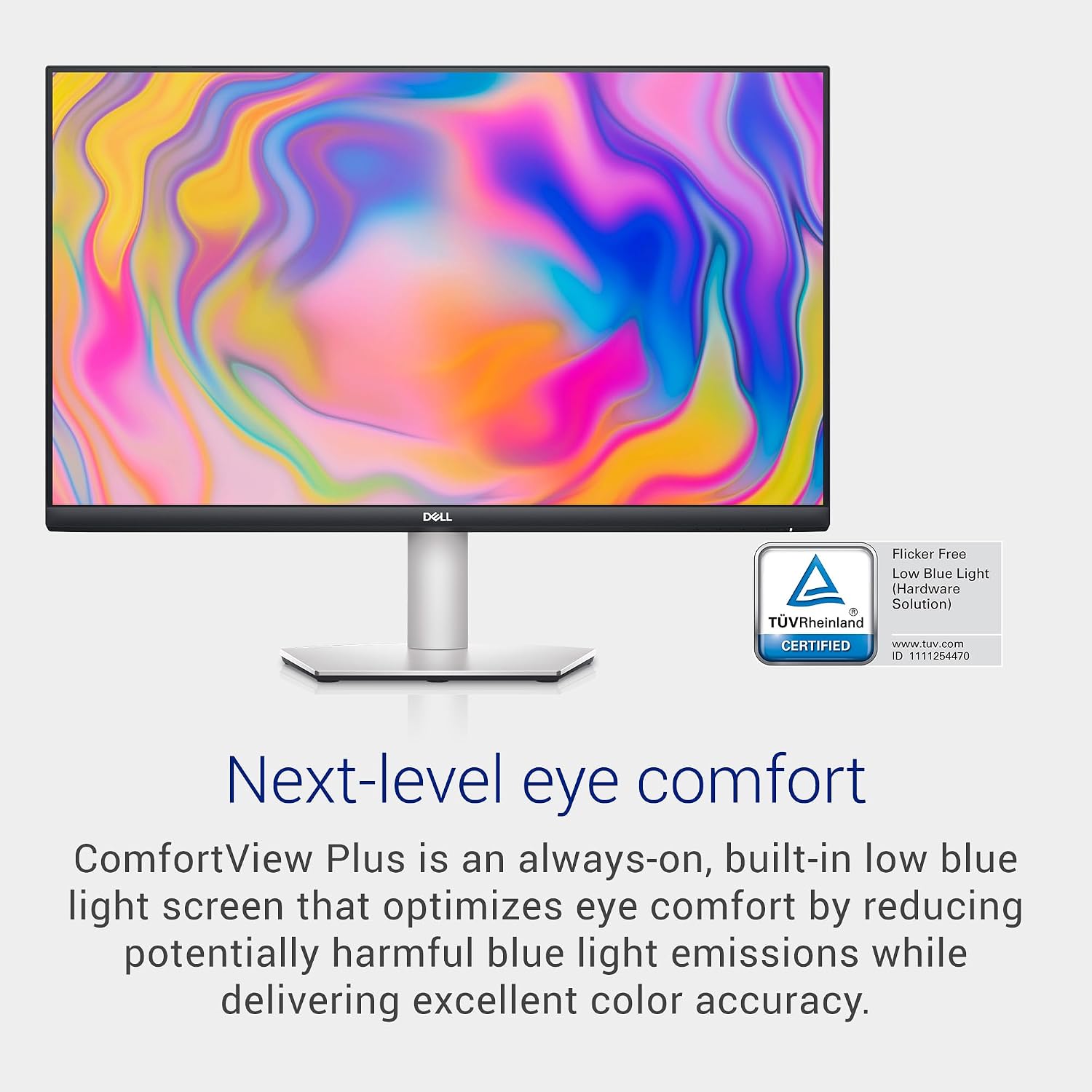 Dell S2722DC Monitor - 27-inch WQHD (2560x1440) 75Hz 4Ms Display, AMD FreeSync, Built in Speaker, USB Type-C/USB 3.2 Gen 1/HD (Renewed)
