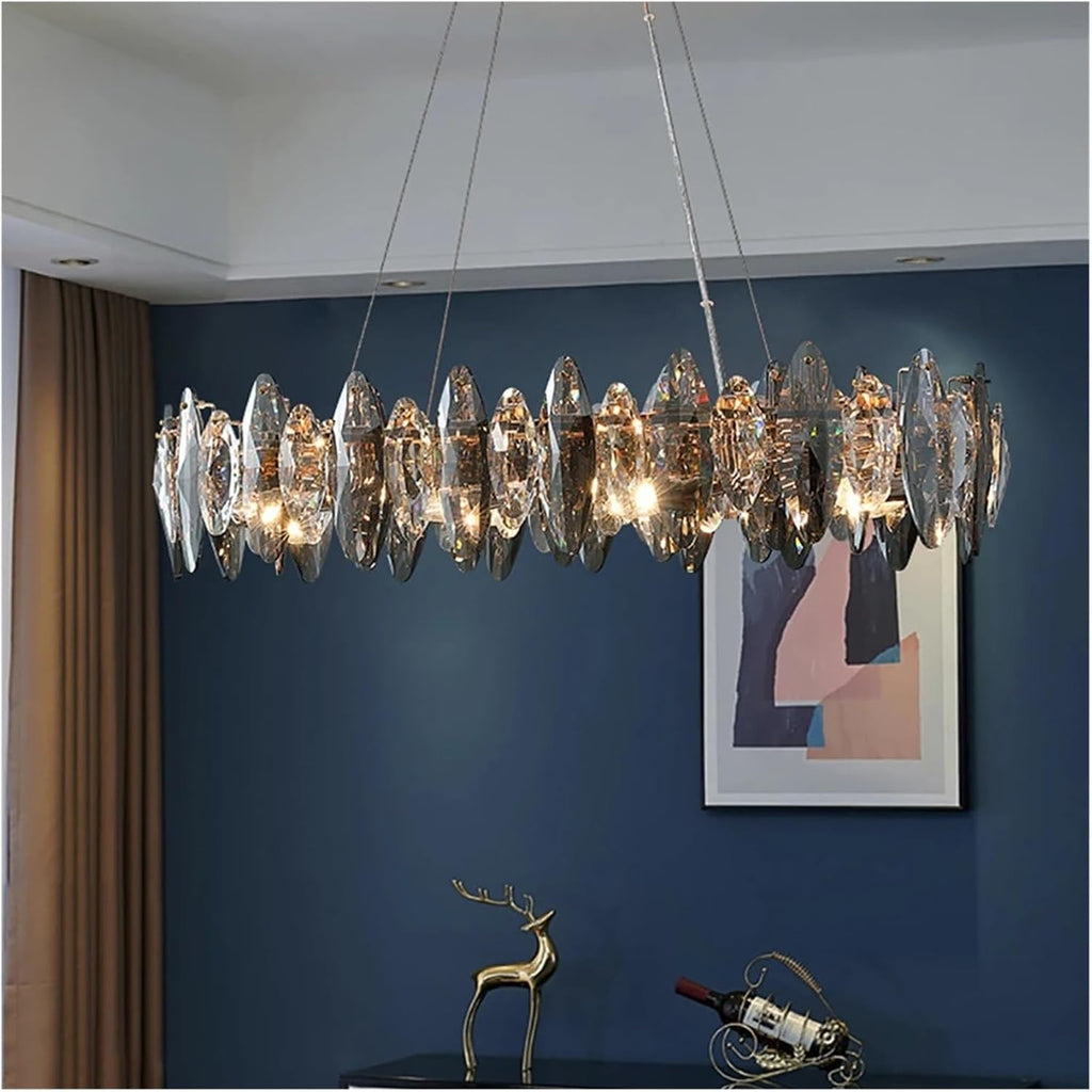 Crystal Gold Silver Modern Pendent Light Independent Design Chandelier Luxury Home Decoration Hanging Lamp,Dining Light Fixtures