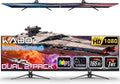 Kado Dual Gaming Monitor Setup - 2-Pack 24' 165Hz 1ms 1920x1080 Flat Screen Computer Monitor, Parallel Gaming AMD FreeSync Premium Panoramic, VESA Mount HDMI DisplayPort Built-in Speakers