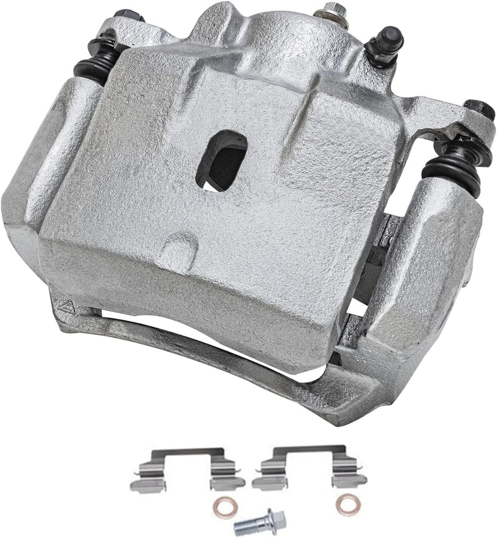 Detroit Axle - Front 2pc Brake Calipers for 04-12 Chevrolet Malibu Pontiac G6 Solstice Saturn Aura Sky, 2 Disc Brake Calipers Replacement 2004 2005 2006 2007 2008 2009 2010 2011 2012
