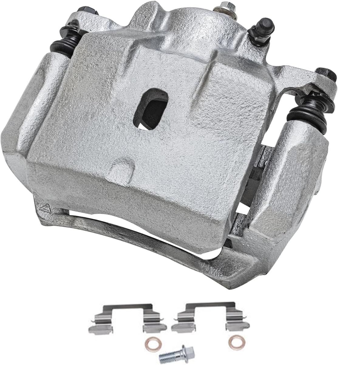 Detroit Axle - Front 2pc Brake Calipers for 04-12 Chevrolet Malibu Pontiac G6 Solstice Saturn Aura Sky, 2 Disc Brake Calipers Replacement 2004 2005 2006 2007 2008 2009 2010 2011 2012