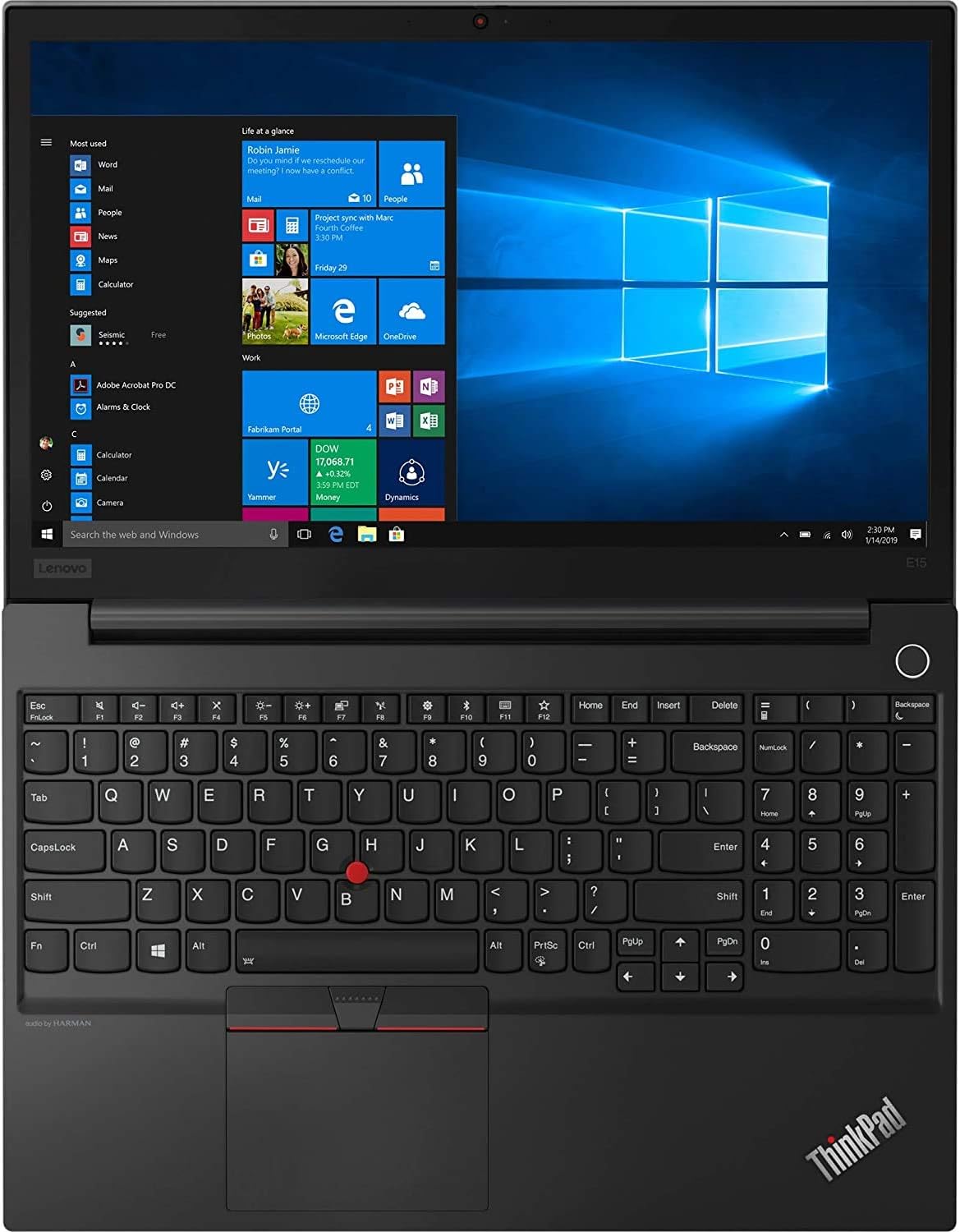 Lenovo Thinkpad E15 Business Laptop, 15.6' FHD IPS Display, Intel Core i7-10510U, 32GB RAM Memory, 1TB PCIe NVMe SSD, Webcam, Zoom Meeting, Windows 10 Pro, Black