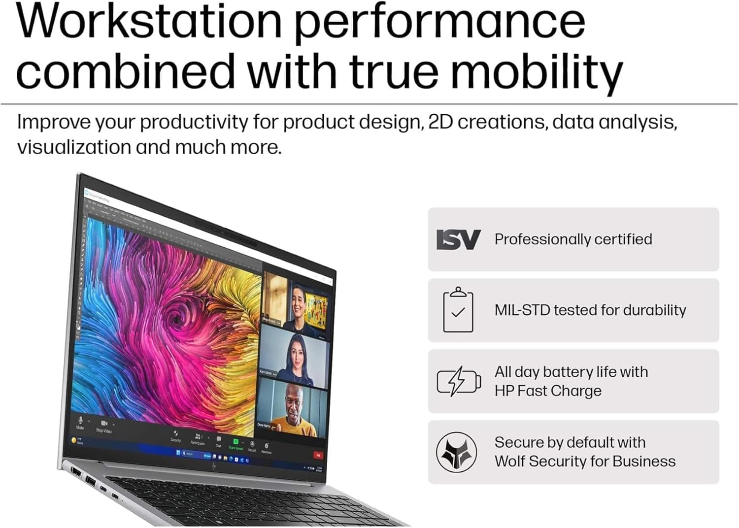 HP ZBook Firefly 14 G11 Mobile Workstation Laptop (14' FHD+ Touchscreen, 64GB DDR5, 2TB SSD, AMD Ryzen 7 8840HS (> Intel i7-1355U)) for Engineer, Designer, 2 x Thunderbolt 4, IR Webcam, Win 11 Pro