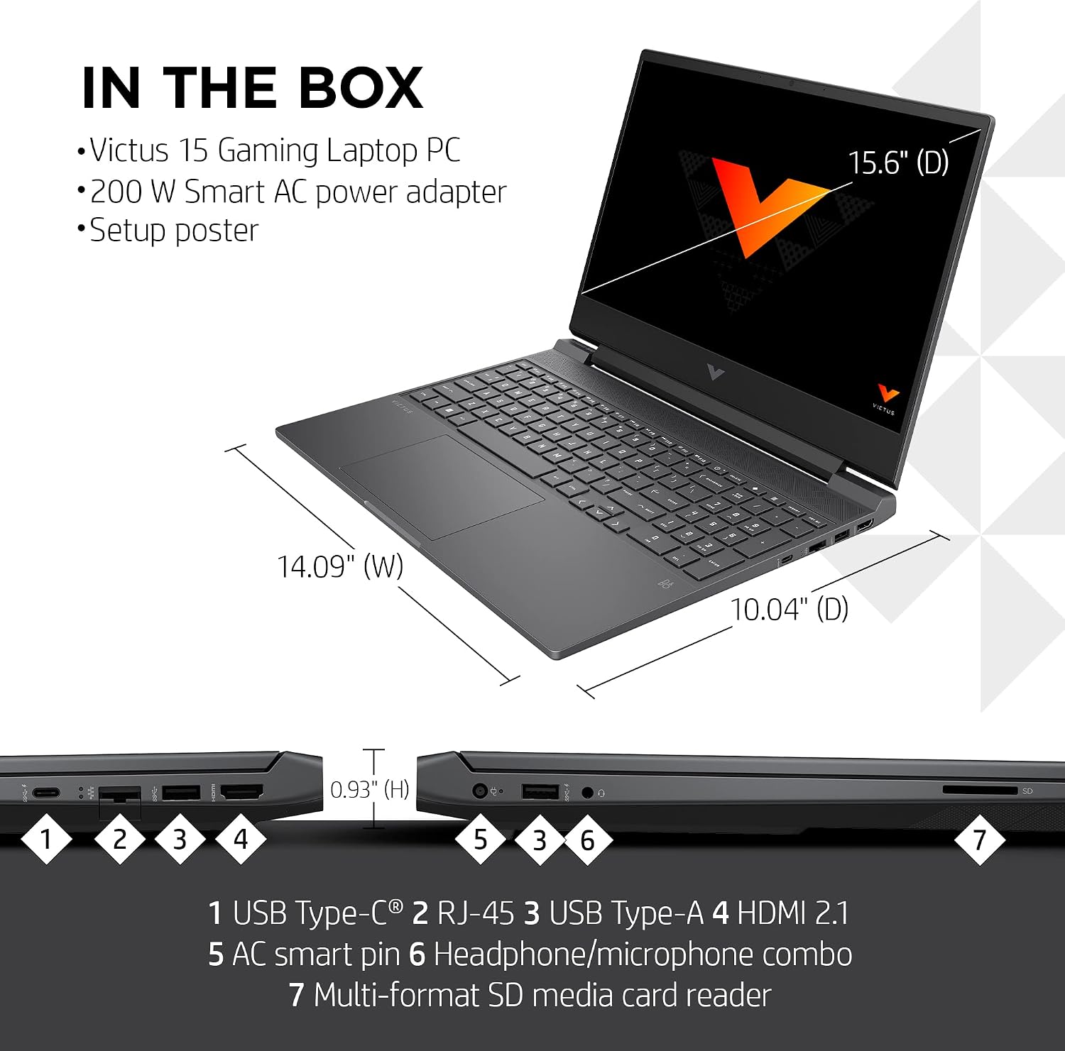 HP Victus 15 Laptop, FHD IPS 144Hz Display, 9ms Response Time, Intel Core i7-13700H, 16 GB RAM, 512 GB SSD, NVIDIA GeForce RTX 4050 GPU (6 GB), Windows 11 Home, 15-fa1020nr (2023)