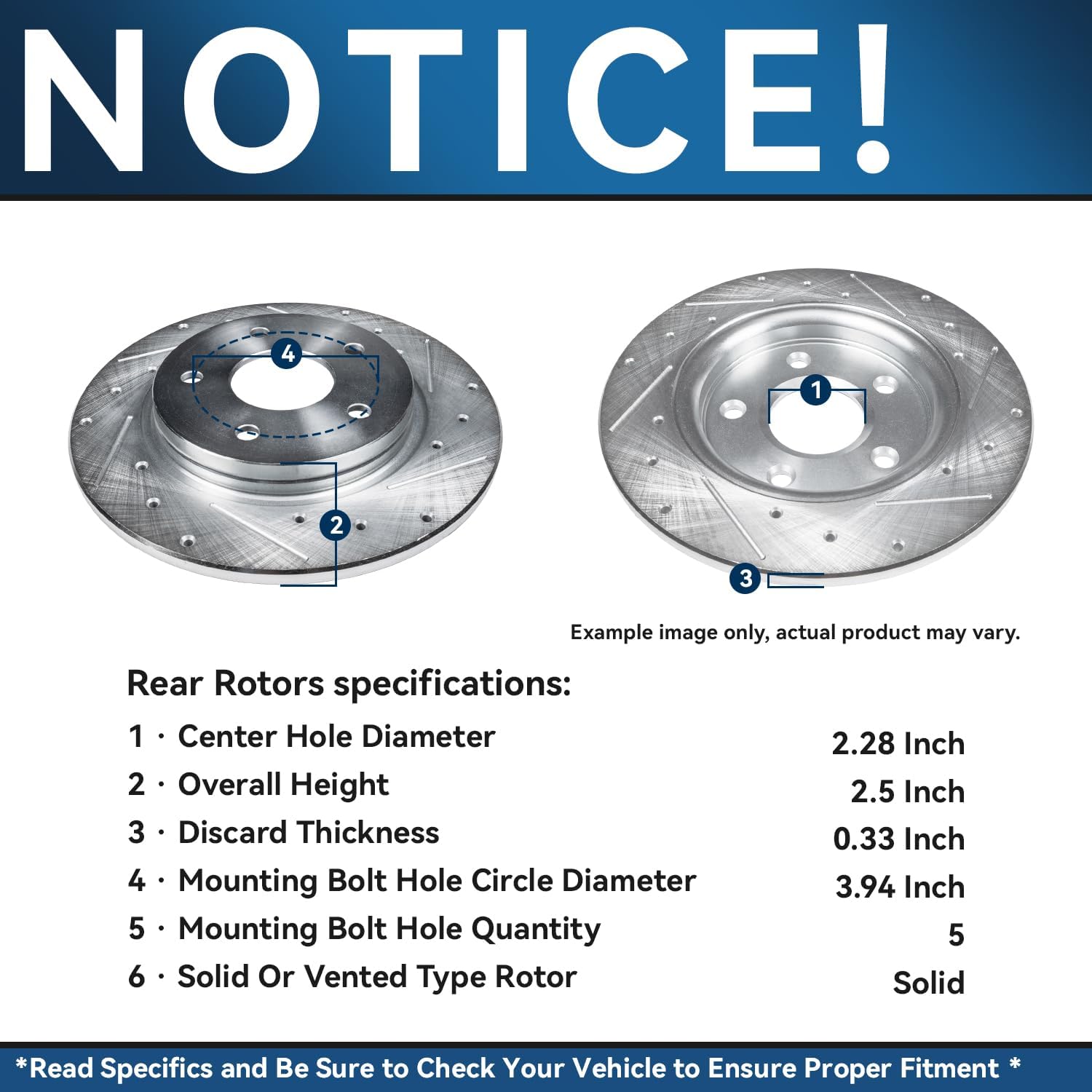 Detroit Axle - Brake Kit for 2011-14 Subaru Impreza 13-14 Legacy 10-13 Forester 13-16 BRZ Replacement 11.54' Front & 11.26' Rear Drilled Slotted Disc Rotors Ceramic Brakes Pads