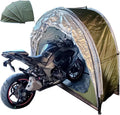 Bike Cover Bike Storage Hanging 2 in 1 Outside Storage Sheds for Patio Furniture, Bicycle, Motorcycle Lawn Mower Shed Bike Storage,Green(Green)