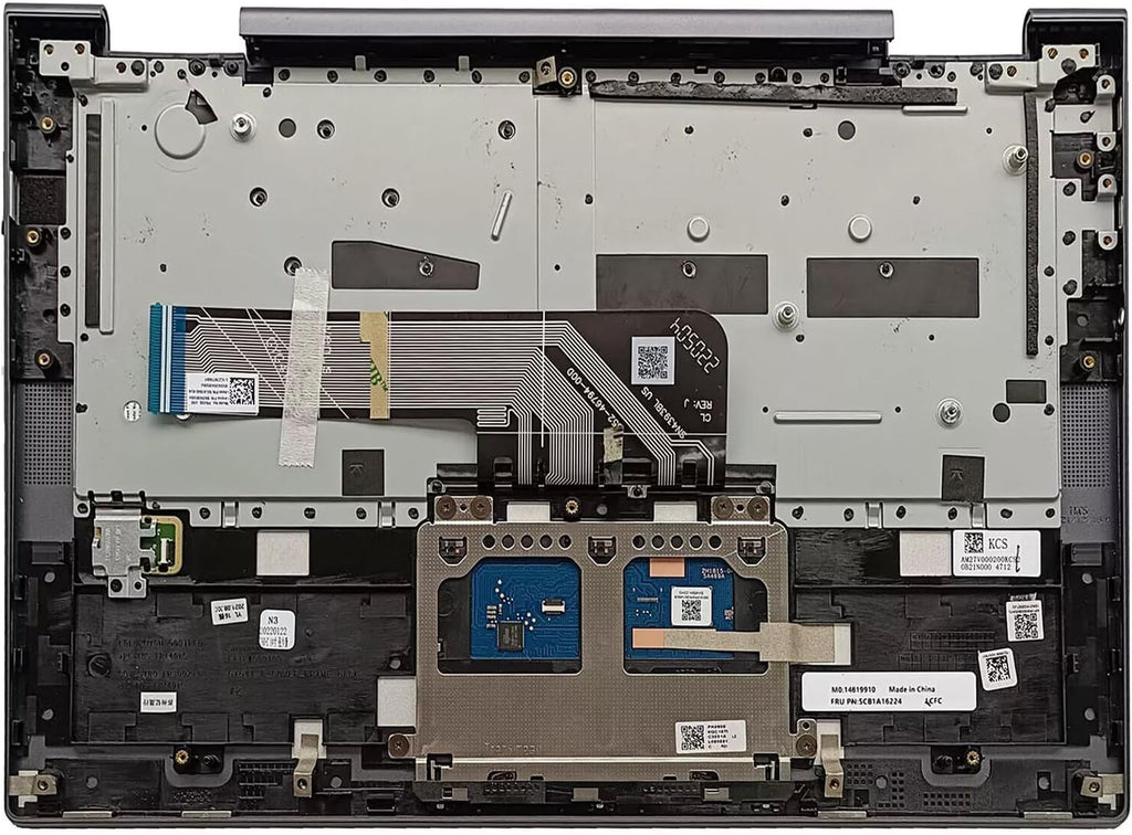 New Replacement for Lenovo Yoga 7-14ITL5 82BH 7 14ITL5 7-14 Laptop Upper Case Palmrest Backlit Keyboard Touchpad Assembly Part 5CB1A16224 AM1RW000100 (Gray)