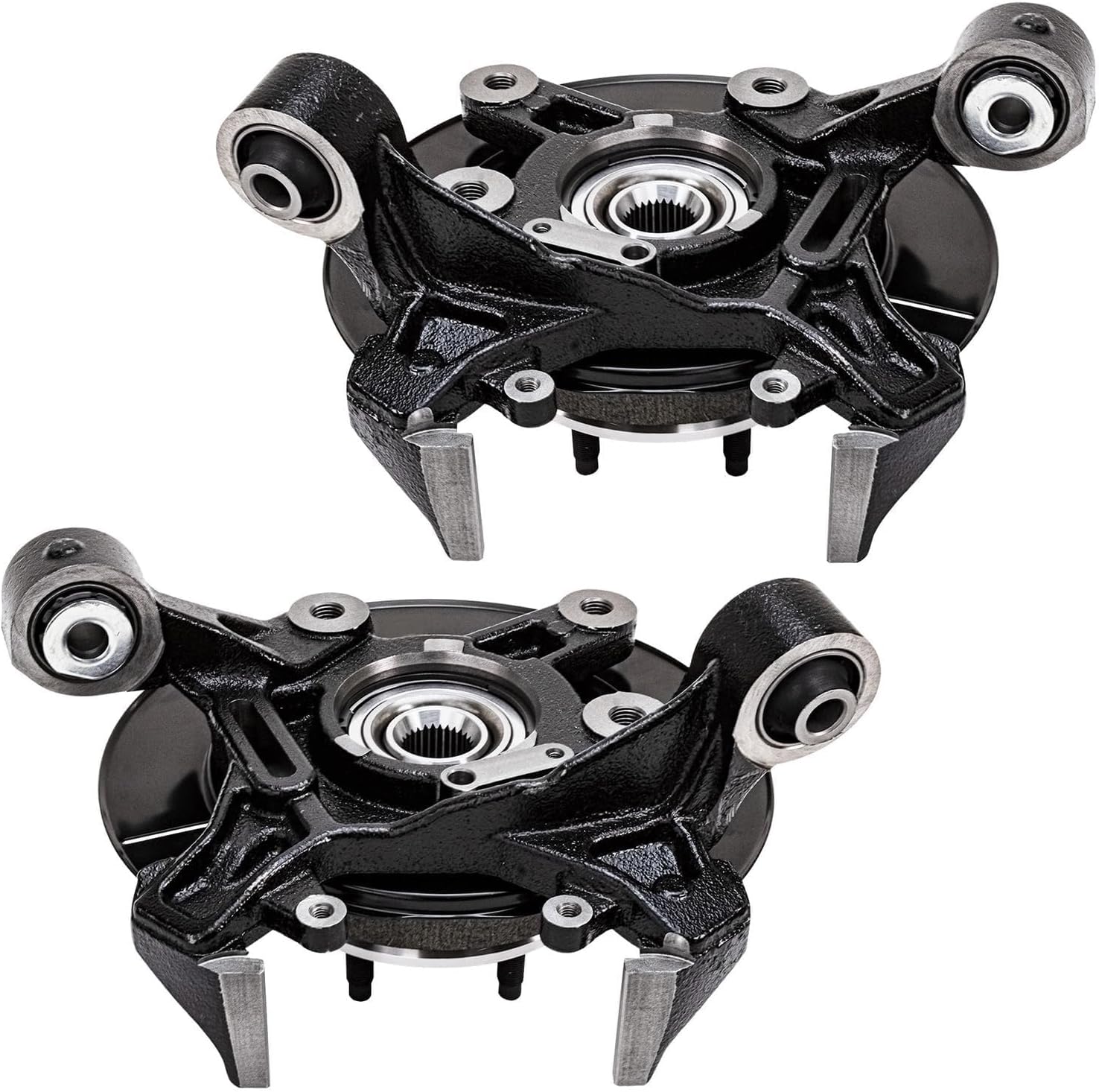 Detroit Axle - Rear Brake Kit for Ford Explorer Sport Trac Mercury Mountaineer, Steering Knuckles & Wheel Bearing Hubs Brake Rotors Ceramic Brake Pads Disc Brake Calipers Replacement