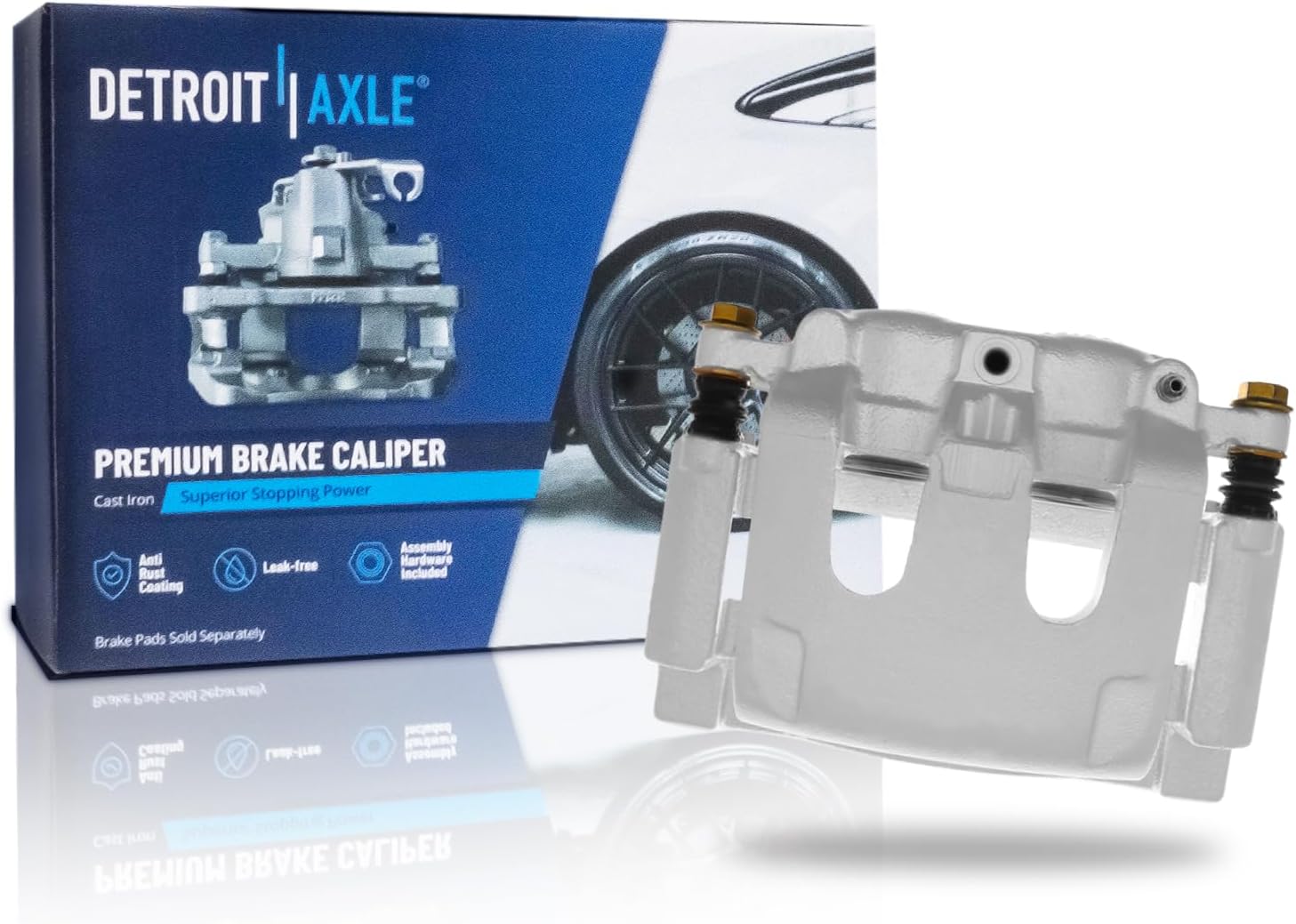 Detroit Axle - Rear Right Brake Caliper for 2005-2012 Ford F-350 Super Duty 2011-2012 F-450 Super Duty Disc Brake Caliper with Bracket Replacement Brake Caliper Assembly