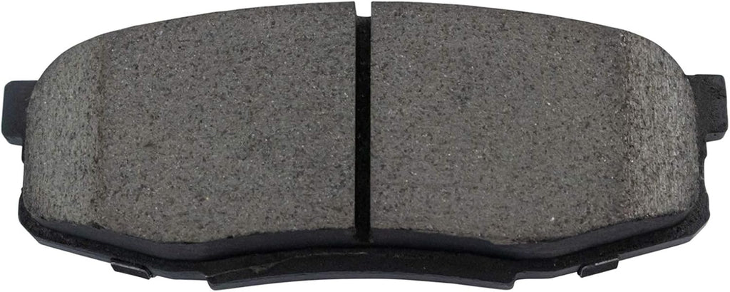 TRQ Rear Brake Pad and Rotor Set Ceramic Rotors Calipers Compatible with 2008-2015 Toyota Sequoia 2007-2015 Tundra