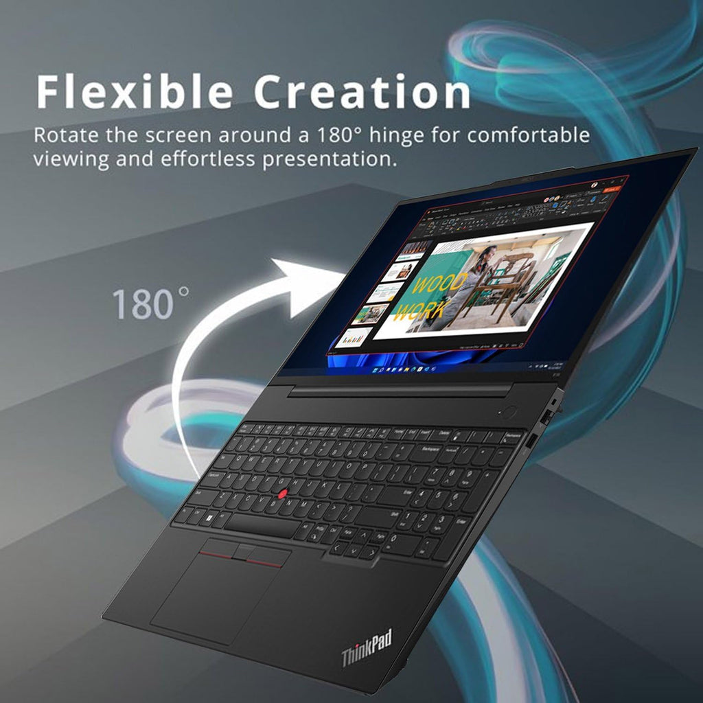 Lenovo ThinkPad E16 Gen 1 Business Laptop Computer, 16GB RAM, 1TB PCIe SSD, 13th Gen Intel 10-Core i5-1335U (Beat i7-1255U), 16' FHD+, WiFi 6, Thunderbolt 4, Windows 11 Pro, Vent-Hear