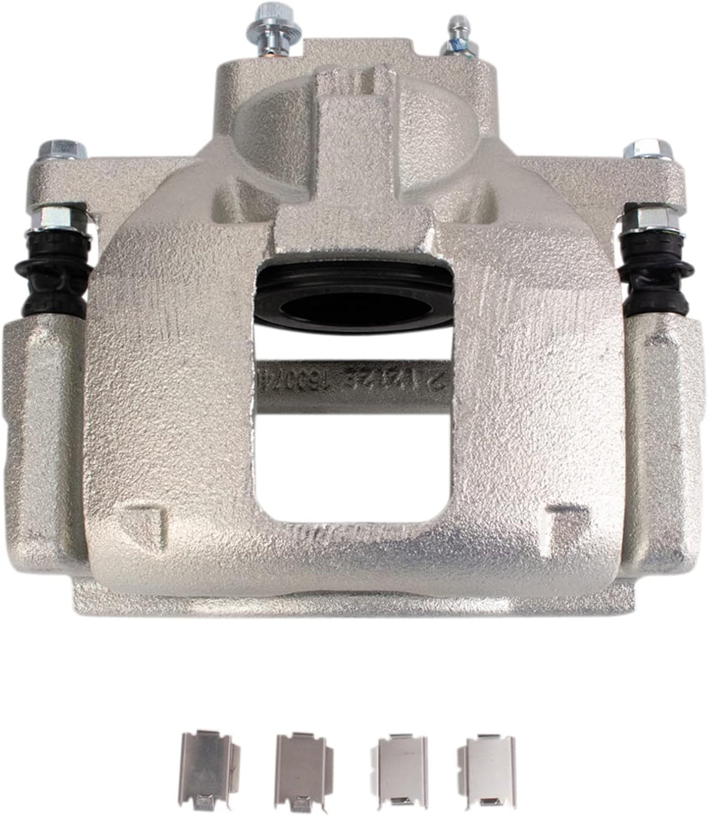 TRQ Front Brake Pad and Rotor Set Ceramic Rotors Calipers Hoses Compatible with 2008-2012 Chrysler Town & Country Dodge Grand Caravan 2012 Ram Cargo Van 2009-2012 Volkswagen Routan