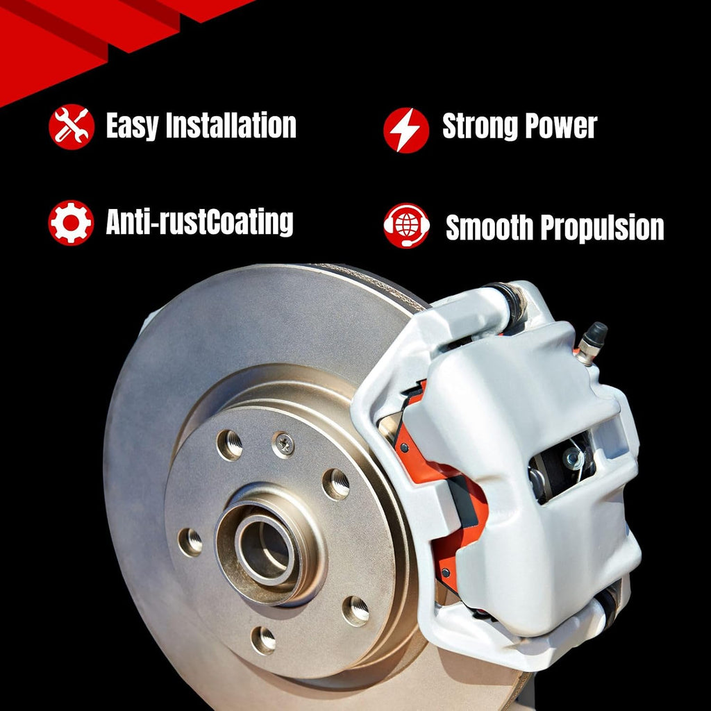 1-PC Brake Caliper Front Left Brake Kit Automotive Replacement for Ford Fiesta 1.6L 2011 2012 2013 2014 2015 2016 2017 2018 2019, for Ford Fiesta 1.0L 2014 2015 2016 2017