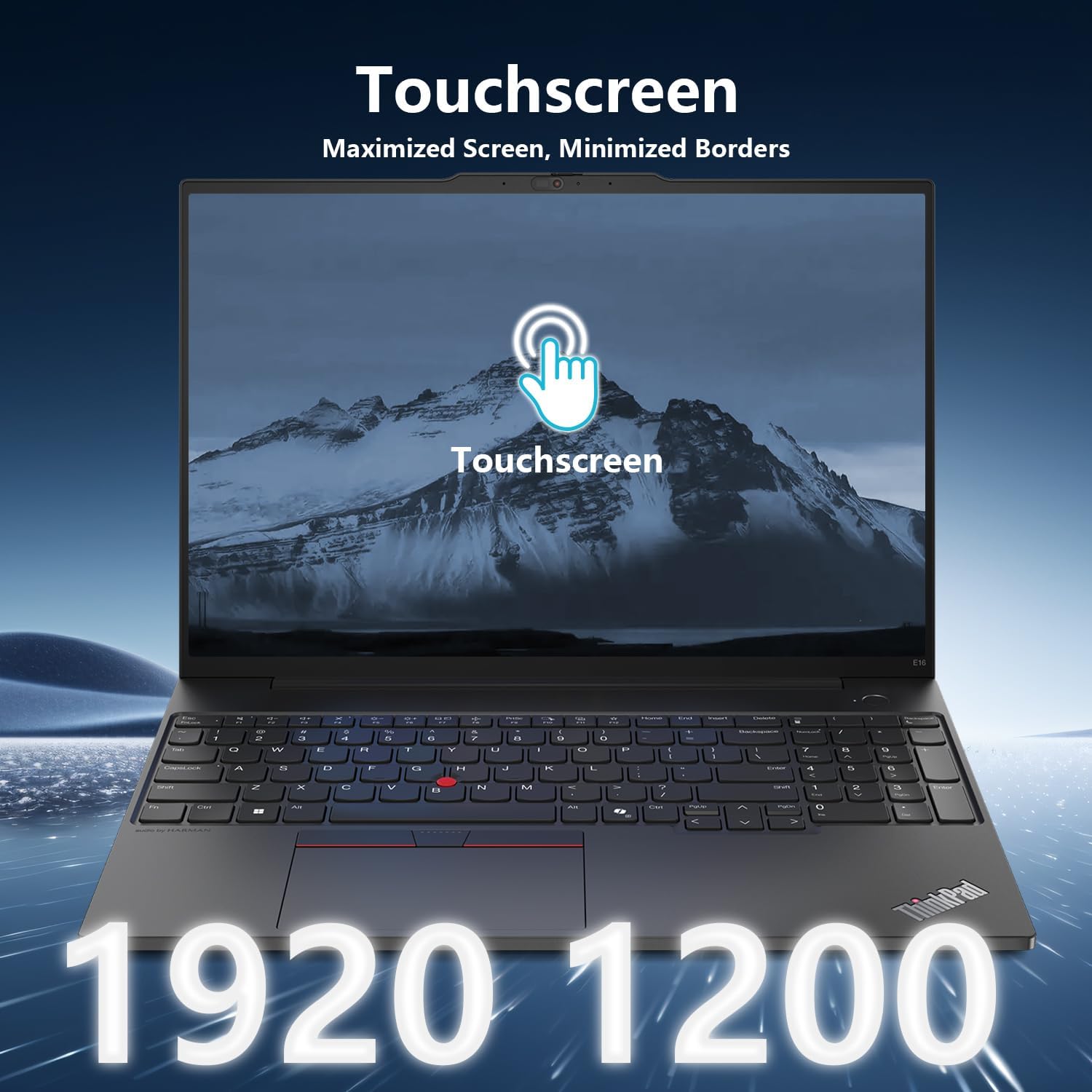Lenovo ThinkPad E16 Business AI Laptop, 16' FHD+ Touchscreen, Intel Core Ultra 7 155U, 32GB DDR5, 2TB SSD, Fingerprint, Backlit, HDMI, 1080p Webcam, Wi-Fi 6, Windows 11 Pro, Bundle 7-in-1 USB-C Hub