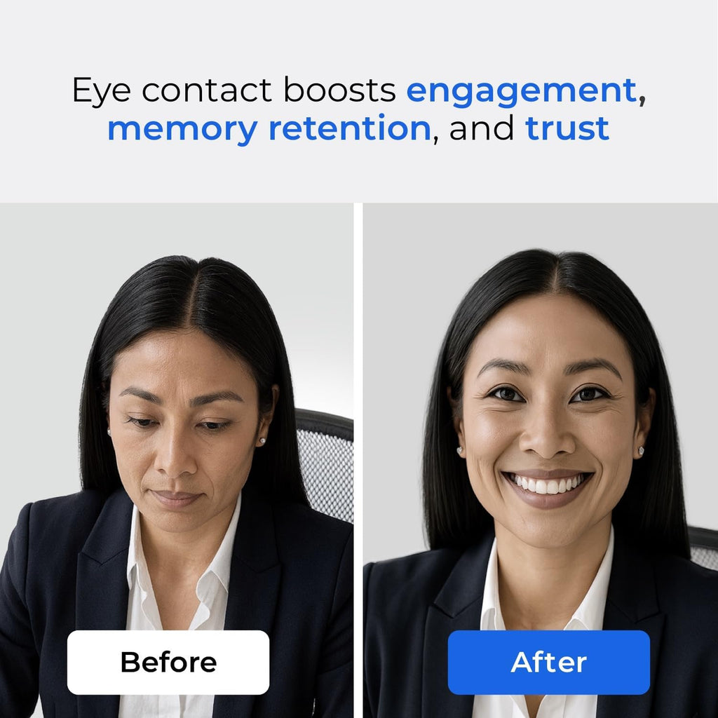 iContact Camera ProMini 4K HD Eye Contact Webcam for Laptops and Small Screens with Noise Cancelling Mics, USB Computer Camera for Mac & PC, Works with Zoom, Teams, Meet, Streaming, and Video Calls