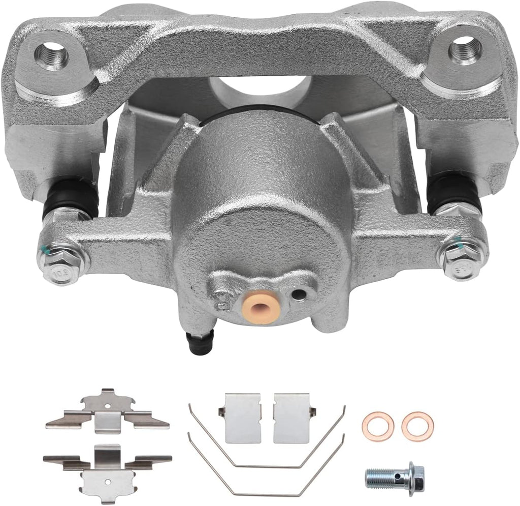 Detroit Axle - Front Brake Kit for 2006-2012 Ford Fusion Mercury Milan 2007-12 Lincoln MKZ 06-13 Mazda 6 Disc Brake Rotors Brake Calipers Replacement Ceramic Brakes Pads