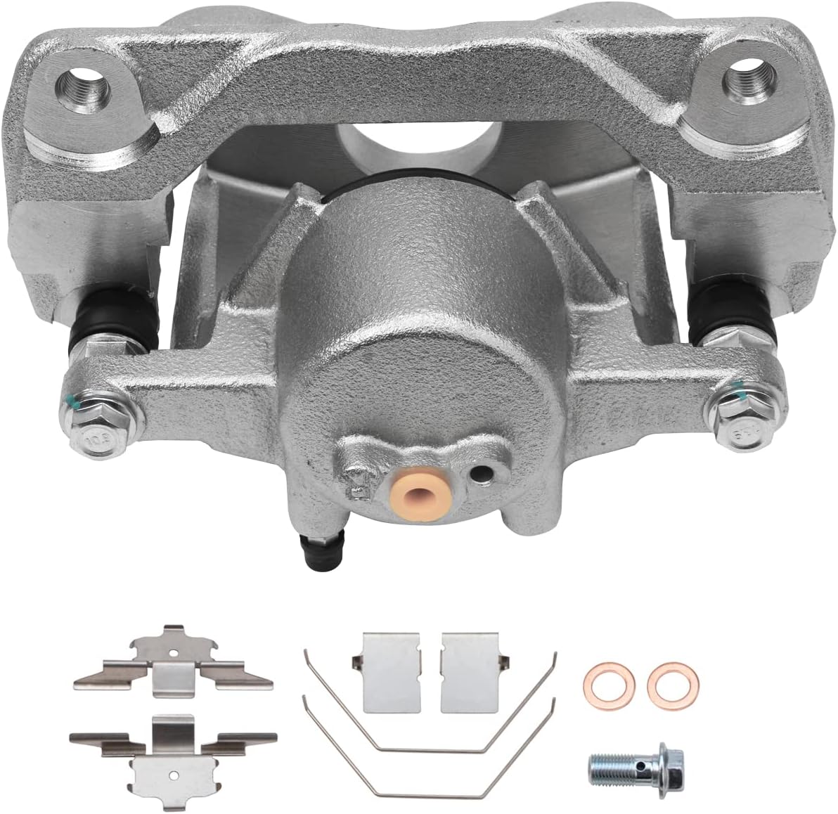 Detroit Axle - Front Brake Kit for 2006-2012 Ford Fusion Mercury Milan 2007-12 Lincoln MKZ 06-13 Mazda 6 Disc Brake Rotors Brake Calipers Replacement Ceramic Brakes Pads